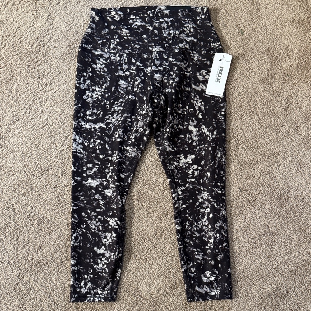RBX Monochrome Abstract Leggings